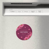 Elegant Floral Happy Moederdag | Magneet (Insitu (Vaatwasser))
