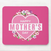 Elegant Floral Happy Moederdag | MUISMAT (Voorkant)