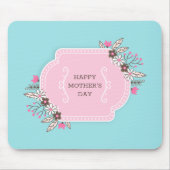Elegant Floral Happy Moederdag | MUISMAT (Voorkant)