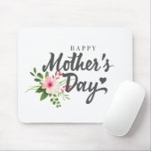 Elegant Floral Happy Moederdag | Muismat (Met muis)