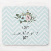 Elegant Floral Happy Moederdag | MUISMAT (Voorkant)