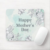 Elegant Floral Happy Moederdag | MUISMAT (Met muis)