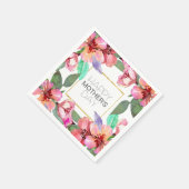 Elegant Floral Happy Moederdag | Napkin Servet (Hoek)