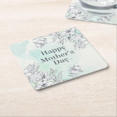 Elegant Floral Happy Moederdag | ONDERZETTER (Schuin)