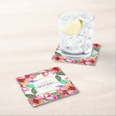 Elegant Floral Happy Moederdag | Onderzetter (Insitu)