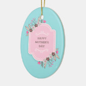 Elegant Floral Happy Moederdag | ORNAMENT (Links)