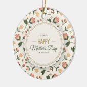 Elegant Floral Happy Moederdag | ORNAMENT (Links)