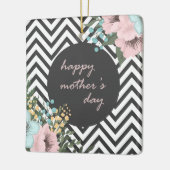 Elegant Floral Happy Moederdag | ORNAMENT (Links)