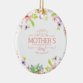 Elegant Floral Happy Moederdag | ORNAMENT (Rechts)