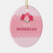 Elegant Floral Happy Moederdag | ORNAMENT (Rechts)