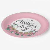 Elegant Floral Happy Moederdag | Papieren Bord (Gekanteld)