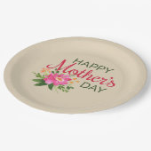 Elegant Floral Happy Moederdag | Papieren Bord (Gekanteld)