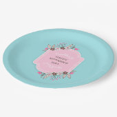 Elegant Floral Happy Moederdag | Papieren Bord (Gekanteld)