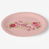 Elegant Floral Happy Moederdag | Papieren Bord (Gekanteld)