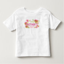 Elegant Floral Happy Moederdag | Ruffle T-shirt