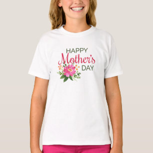Elegant Floral Happy Moederdag   SHIRT