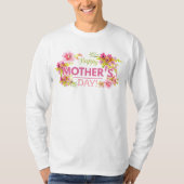 Elegant Floral Happy Moederdag | SHIRT SLEEVE (Voorkant)