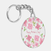 Elegant Floral Happy Moederdag | SLEUTELHANGER (Voorkant Links)