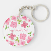 Elegant Floral Happy Moederdag | SLEUTELHANGER (Achterkant)