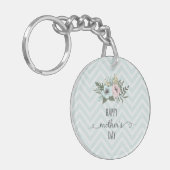 Elegant Floral Happy Moederdag | SLEUTELHANGER (Voorkant Links)