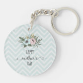 Elegant Floral Happy Moederdag | SLEUTELHANGER (Achterkant)