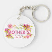 Elegant Floral Happy Moederdag | SLEUTELHANGER (Achterkant)