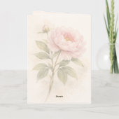 Elegant Floral Happy Valentine’s Day Card Kaart (Achterkant)