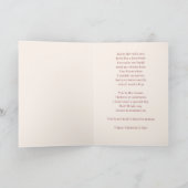 Elegant Floral Happy Valentine’s Day Card Kaart (Binnen)