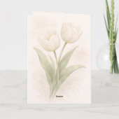 Elegant Floral Happy Valentine’s Day Card Kaart (Achterkant)