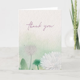 Elegant Floral Hartelijk dank Bedankkaart
