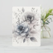 Elegant Floral Hartelijk dank Feestdagenkaart (Staand voorkant)