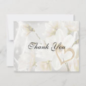 Elegant Floral Hartelijk dank Kaart (Voorkant)