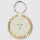 Elegant Floral Heart Lijst: voor elke gelegenheid Sleutelhanger (Achterkant)