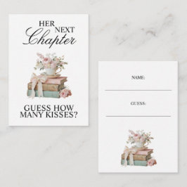 Elegant Floral Her Next Chapter Bridal Shower  Informatiekaartje