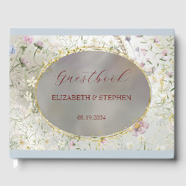 Elegant Floral herfst bruiloft gastenboek