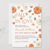 Elegant Floral Herfst Vrijgezellenfeest Kaart (Voorkant)
