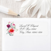 Elegant Floral het Etiket van het Adres van de Ter (Insitu)