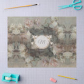 Elegant Floral Impressionisme Monogram Decoupage Tissuepapier (Craft)
