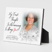 Elegant Floral in het liefhebben van de foto van h Fotoplaat (Zijkant)