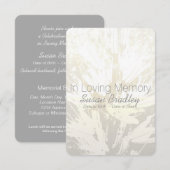 Elegant Floral in het liefhebben van Memory Memori Kaart (Voorkant / Achterkant)