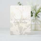 Elegant Floral in het liefhebben van Memory Memori Kaart (Staand voorkant)