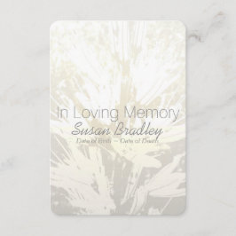 Elegant Floral in het liefhebben van Memory Memori Kaart