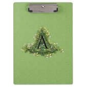 Elegant Floral initiaal A monogram Klembord (Voorkant)