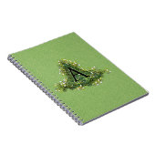 Elegant  Floral initiaal A monogram Notitieboek (Rechterzijde)