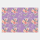 Elegant floral inpakpapier vel (Voorkant 2)