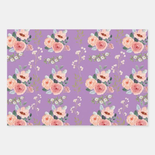 Elegant floral inpakpapier vel (Voorkant 2)