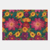 Elegant Floral Inpakpapier Vellen (Voorkant)