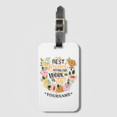 Elegant Floral Inspiration Motivation Quote Bagagelabel (Voorkant (verticaal))