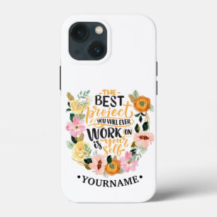 Elegant Floral Inspiration Motivation Quote Case-Mate iPhone Case