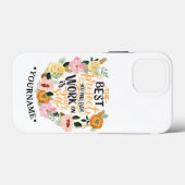Elegant Floral Inspiration Motivation Quote Case-Mate iPhone Case (Achterkant (horizontaal))